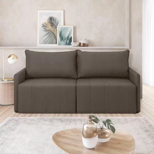 Sofá Cama Baraúna Retrátil e Reclinável 3 Lugares 2,25m em Linho - Imagem 11