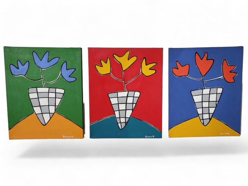 Trio de Vasos - Colorido